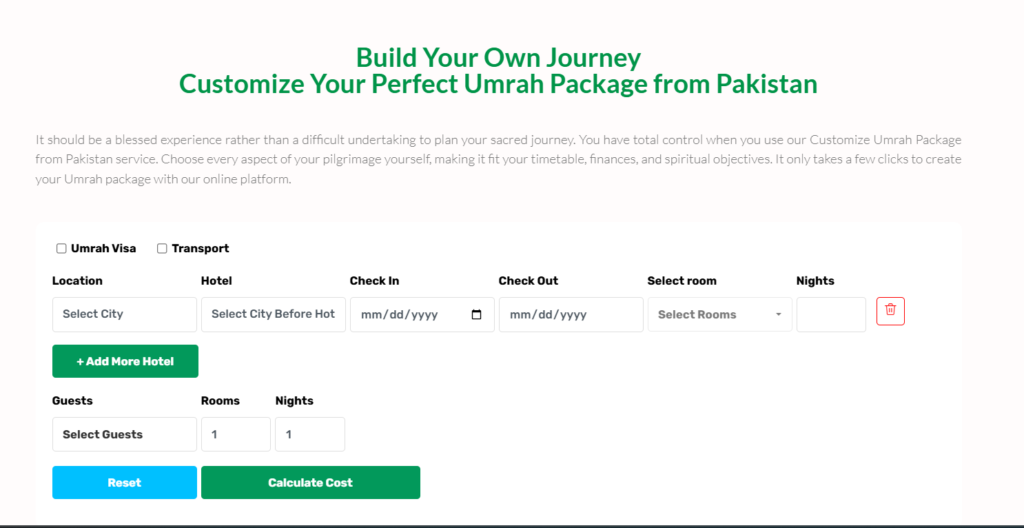 How to Make My Own Umrah Package from Pakistan – Step-by-Step Guide 2 World Track Aviation